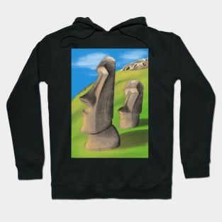 Moai statues Hoodie